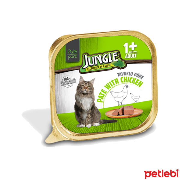 Jungle Tavuklu Ezme Yetişkin Kedi Konservesi 100gr