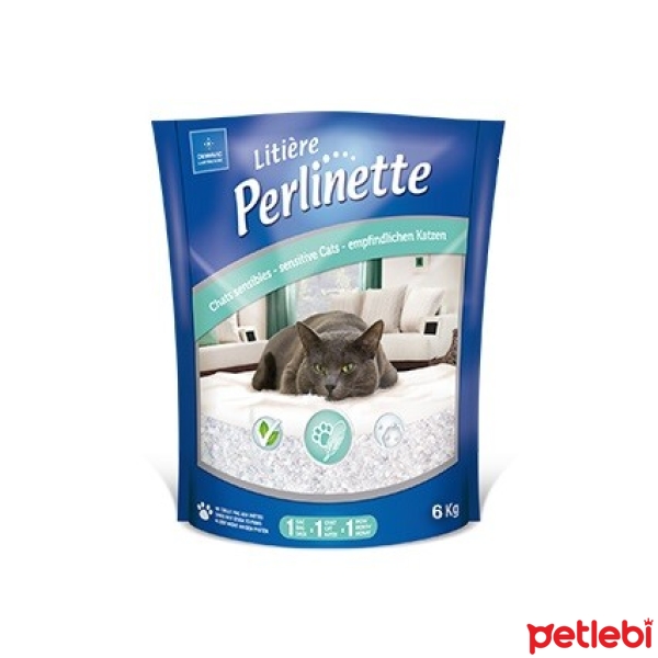 Perlinette Sensitive Yetişkin Hassas Kediler için Kristal Kedi Kumu 14,8lt