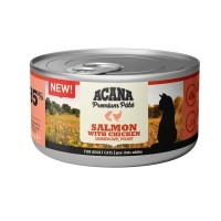 Acana Premium Pate Somon Balıklı ve Tavuklu Ezme Yetişkin Kedi Konservesi 85gr