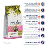 Exclusion Monoprotein Tavuklu ve Narlı Düşük Tahıllı Orta Irk Yavru Köpek Maması 3kg