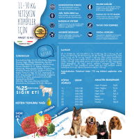 Exclusion Monoprotein Sığır Etli ve Narlı Düşük Tahıllı Orta Irk Yetişkin Köpek Maması 12kg
