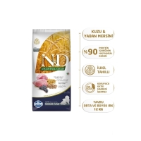 N&D Ancestral Grain Kuzu Etli Yaban Mersinli Orta ve Büyük Irk Ata Tahıllı Yavru Köpek Maması 12kg
