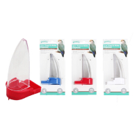 Pawise Kuşlar için Şeffaf Suluk 12cm 90ml (Karışık Renkli)