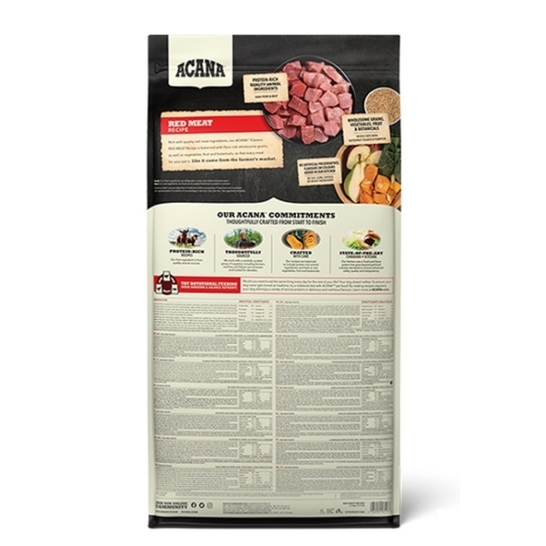 Acana Classics Classic Red Kuzu Etli ve Sığır Etli Düşük Tahıllı Köpek Maması 9,7kg