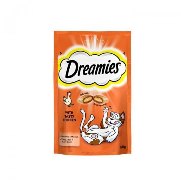 Dreamies İç Dolgulu Tavuklu Kedi Ödül Bisküvisi 60gr Satın Al