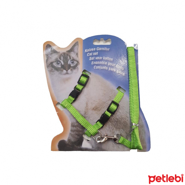Dr. Sacchi Kedi Göğüs Tasması Seti (Yeşil) Satın Al
