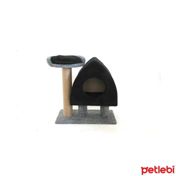 natura pure love kedi tirmalama evi 57x84x37cm siyah satin al petlebi