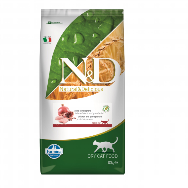 N&amp;D Tavuklu ve Narlı Tahılsız Yetişkin Kedi Maması 10kg Satın Al Petlebi