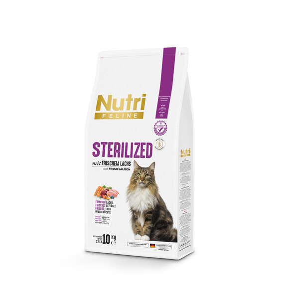 Nutri Feline Somonlu Tahilsiz Kisirlastirilmis Kedi Mamasi 10kg Satin Al Petlebi