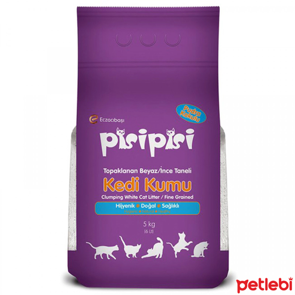 Eczacıbaşı Pisi Pisi Topaklanan Kalın Taneli Kedi Kumu 5kg Satın Al
