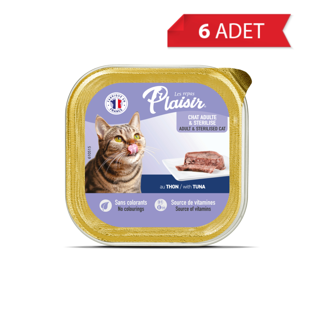 Plaisir Ezme Ton Balıklı Kısırlaştırılmış Kedi Konservesi 100gr (6 Adet)