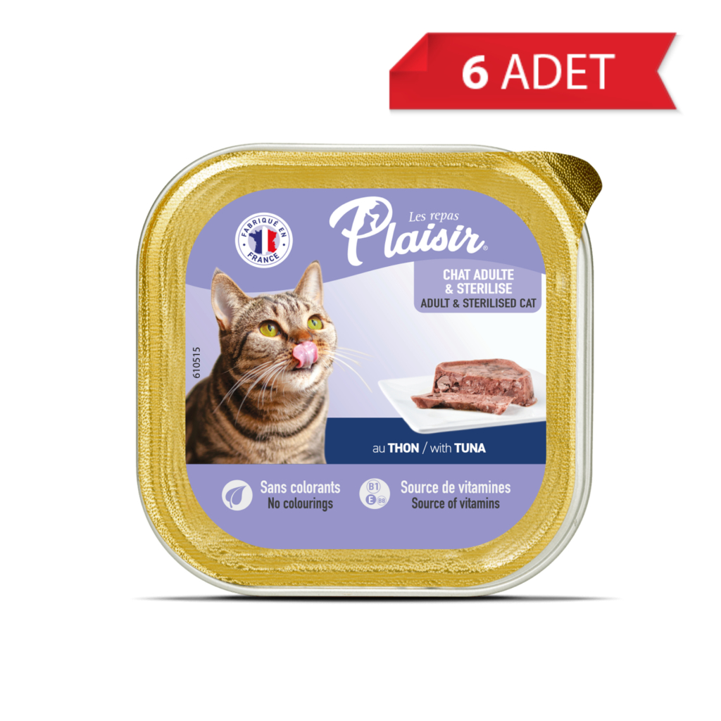 Plaisir Ezme Ton Balıklı Kısırlaştırılmış Kedi Konservesi 100gr (6 Adet)