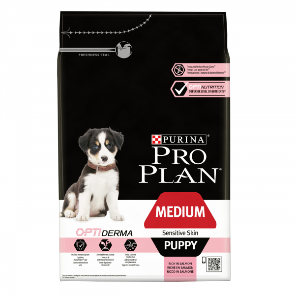 Pro Plan Puppy Medium Sensitive Skin Somonlu Orta Irk Yavru Kopek Mamasi 3kg Satin Al Petlebi