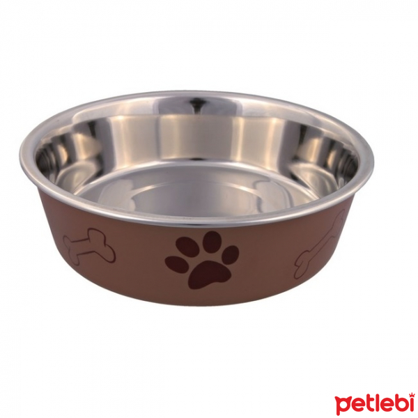 Trixie Paslanmaz Çelik Kedi ve Köpek Mama ve Su Kabı 12cm 250ml