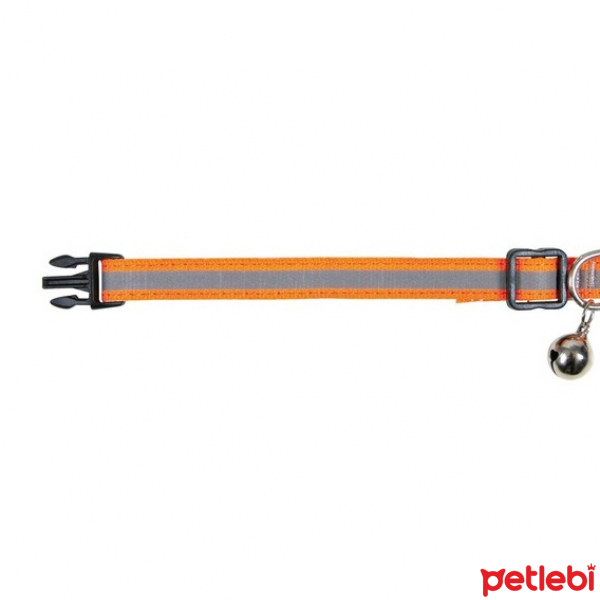 Trixie Fosforlu Ayarlanabilir Yavru Kedi Tasması 1530cm (Turuncu