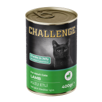 Challenge Jöle İçinde Kuzu Etli Yetişkin Kedi Konservesi 400gr