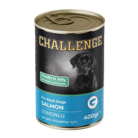 Challenge Jöle İçinde Somonlu Yetişkin Köpek Konservesi 400gr
