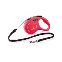 Flexi New Classic Otomatik İp Köpek Gezdirme Kayışı 5m (Kırmızı) [S]