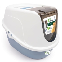 M-Pets Eco Tima Kapalı Kedi Tuvaleti 60x45x42,5cm (Mavi) [L]
