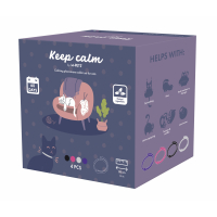 M-Pets Keep Calm Feromon Kedi Boyun Tasması (4'lü) (Karışık Renkli)