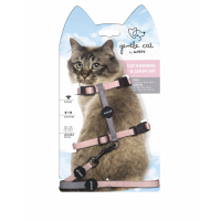M-Pets Gentle Kedi Göğüs Tasması Seti 120cm (Pembe)