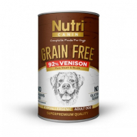 Nutri Canin Geyikli ve Patatesli Tahılsız Köpek Konservesi 400gr