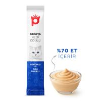 Petlebi Somonlu ve Ton Balıklı Krema Kedi Ödül Maması 14gr