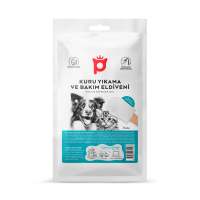 Petlebi Kedi ve Köpekler için Su Gerektirmeyen Yıkama ve Bakım Eldiveni (8'li)