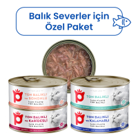 Petlebi Sos İçinde Fileto Etli Özel Balık Serisi Karışık Çeşitli Kedi Konservesi 70gr (4 Adet)