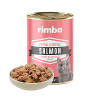 Rimba Sos İçinde Parçalı Somon Balıklı Kedi Konservesi 400gr