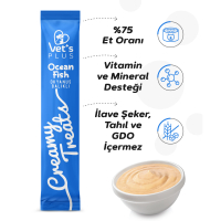 Vet's Plus Okyanus Balıklı Krema Kedi Ödül Maması 14gr