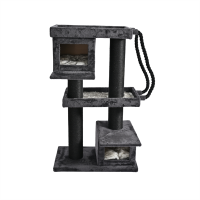 Zampa Pawrise Tırmalama Tahtalı Kedi Evi 77x45x128cm