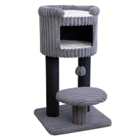 Zampa Cosmo Tırmalama Tahtalı Kedi Evi 68x68x119cm