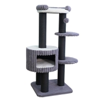 Zampa Mercury Tırmalama Tahtalı Kedi Evi 68x68x158cm